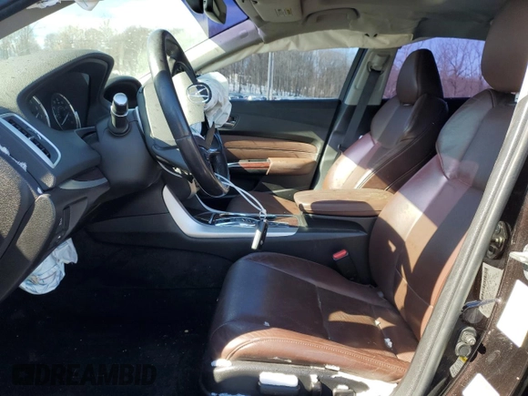 2016 Acura TLX Technology with VIN 19UUB3F57GA004598, listed as a Copart auction lot 46344685 with 144,528 mi miles and Salvage title. Bid and sale history available at DreamBid. Image 7.
