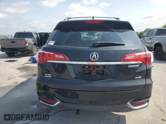 2017 Acura RDX Advance with VIN 5J8TB4H75HL033734, listed as a Copart auction lot 62729295 with 63,858 mi miles and Salvage title. Bid and sale history available at DreamBid. Image 6.