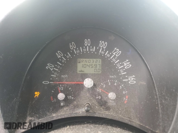 2001 Volkswagen Beetle GLX with VIN 3VWDD21C21M406898, listed as a Copart auction lot 55597675 with 104,597 mi miles and Salvage Title. Bid and sale history available at DreamBid. Image 9.