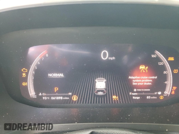 2024 Acura MDX w/A-Spec Package with VIN 5J8YE1H08RL001232, listed as a Copart auction lot 60906385 with 61,898 mi miles and Salvage title. Bid and sale history available at DreamBid. Image 9.