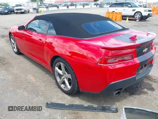2015 Chevrolet Camaro LT z VIN 2G1FF3D36F9198136, wystawiony jako IAAI lot #42235576 z przebiegiem 168 611 mil mil oraz . Historia ofert i sprzedaży dostępna na DreamBid. Obrazek 3.
