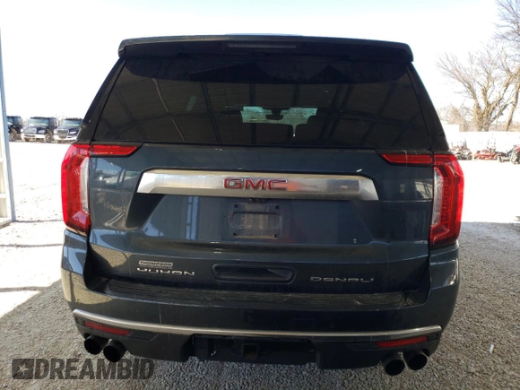 2021 GMC Yukon Denali with VIN 1GKS2DKLXMR387681, listed as a Copart auction lot 46830485 with 77,628 mi miles and Salvage Title. Bid and sale history available at carsss.com. Image 6.