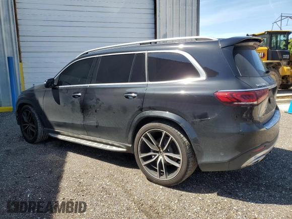 2021 Mercedes-Benz GLS 580 with VIN 4JGFF8GE0MA390652, listed as a Copart auction lot 46833794 with 45,034 mi miles and . Bid and sale history available at DreamBid. Image 2.