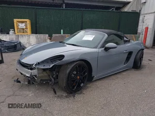 2023 Porsche 718 Spyder with VIN WP0CC2A83PS222034, listed as a IAAI auction lot 41222380 with 5,932 mi miles and . Bid and sale history available at DreamBid. Image 2.