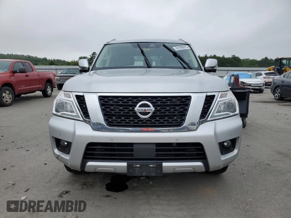 2018 Nissan Armada SL z VIN JN8AY2NC5J9553496, wystawiony jako Copart lot #61430915 z przebiegiem 150 506 mil mil oraz Czysty tytuł • Clean title. Historia ofert i sprzedaży dostępna na DreamBid. Obrazek 5.