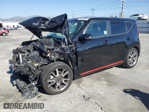 2021 Kia Soul Turbo with VIN KNDJ53AF0M7749405, listed as a Copart auction lot 46735405 with Not Provided miles and Salvage Title. Bid and sale history available at DreamBid. Image 1.