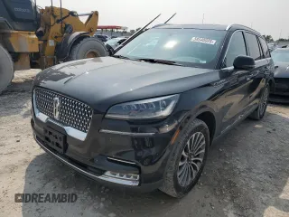 2021 Lincoln Aviator Reserve with VIN 5LM5J7XC4MGL08399, listed as a Copart auction lot 58540025 with 82,508 mi miles and Salvage title. Bid and sale history available at DreamBid. Image 1.