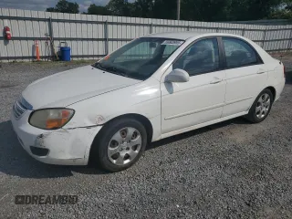 2007 Kia Spectra EX z VIN KNAFE121575420323, wystawiony jako Copart lot #55063955 z przebiegiem 339 704 mil mil oraz Szkoda całkowita • Salvage title. Historia ofert i sprzedaży dostępna na DreamBid. Obrazek 1.