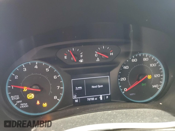 2018 Chevrolet Equinox LT z VIN 2GNAXSEV3J6302057, wystawiony jako Copart lot #55357245 z przebiegiem 79 796 mil mil oraz Szkoda całkowita • Salvage title. Historia ofert i sprzedaży dostępna na DreamBid. Obrazek 9.