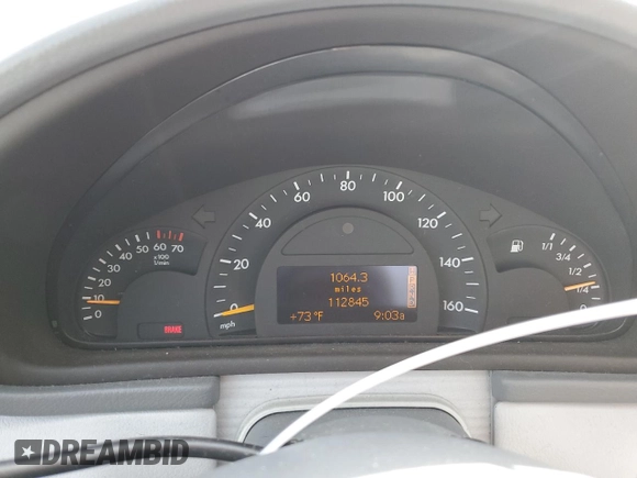 2003 Mercedes-Benz C 320 with VIN WDBRF64J53F440632, listed as a Copart auction lot 71250234 with 112,845 mi miles and Salvage Title. Bid and sale history available at DreamBid. Image 9.