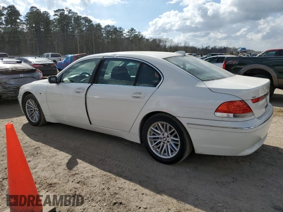 2004 BMW 7 Series 745Li z VIN WBAGN635C4DS52148, wystawiony jako Copart lot #44372875 z przebiegiem Nie podano mil oraz Czysty tytuł • Clean title. Historia ofert i sprzedaży dostępna na DreamBid. Obrazek 2.