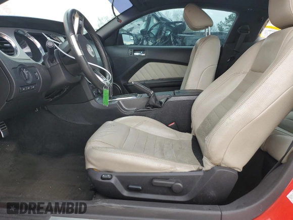 2012 Ford Mustang V6 Premium with VIN 1ZVBP8AM0C5228850, listed as a Copart auction lot 46645355 with 206,999 mi miles and Salvage Title. Bid and sale history available at carsss.com. Image 7.