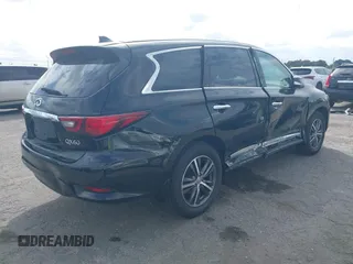 2019 Infiniti QX60 LUXE with VIN 5N1DL0MN0KC549578, listed as a IAAI auction lot 41362311 with 162,457 mi miles. Bid and sale history available at carsss.com. Image 4.