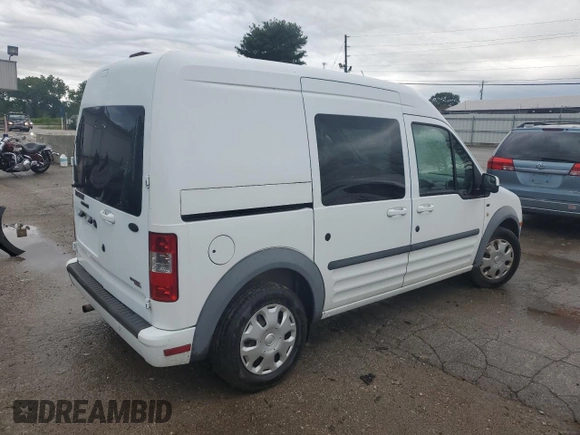 2012 Ford Transit Connect XLT with VIN NM0KS9BN9CT124462, listed as a Copart auction lot 65176614 with Not provided miles and Salvage title. Bid and sale history available at DreamBid. Image 3.