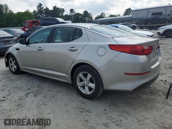 2015 Kia Optima LX with VIN KNAGM4A7XF5583532, listed as a Copart auction lot 60408125 with 108,622 mi miles and Clean title. Bid and sale history available at DreamBid. Image 2.
