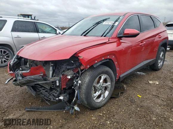 2022 Hyundai Tucson SE with VIN 5NMJACAE2NH062908, listed as a Copart auction lot 81421444 with 36,284 mi miles and Salvage Title. Bid and sale history available at carsss.com. Image 1.