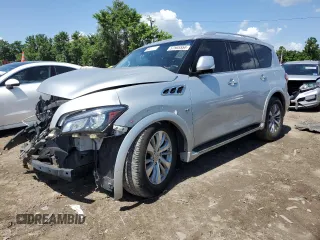 2017 Infiniti QX80 with VIN JN8AZ2NE6H9154556, listed as a Copart auction lot 57565554 with 94,101 mi miles and Clean Title. Bid and sale history available at carsss.com. Image 1.