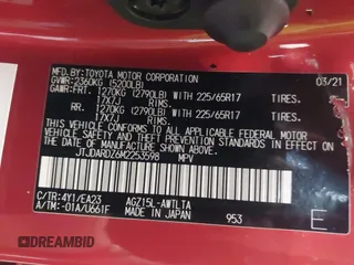 2021 Lexus NX 300 z VIN JTJDARDZ6M2253598, wystawiony jako IAAI lot #42410887 z przebiegiem 46 434 mil mil oraz . Historia ofert i sprzedaży dostępna na DreamBid. Obrazek 9.