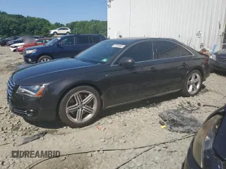 2013 Audi A8 4.0L with VIN WAUA2AFDXDN011074, listed as a Copart auction lot 61535845 with 123,741 mi miles and Salvage title. Bid and sale history available at DreamBid. Image 1.