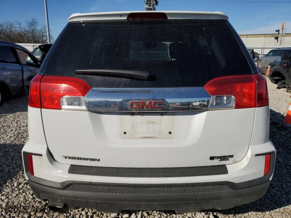 2016 GMC Terrain SLE with VIN 2GKALMEK2G6122605, listed as a Copart auction lot 45093535 with 187,664 mi miles and Salvage Title. Bid and sale history available at carsss.com. Image 6.