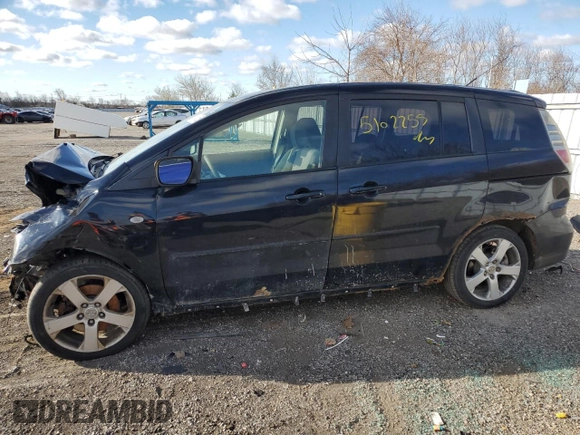 2007 Mazda 5 Touring with VIN JM1CR293670158154, listed as a Copart auction lot 52102255 with Not provided miles and Salvage title. Bid and sale history available at DreamBid. Image 1.