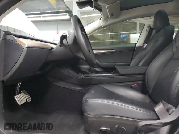 2023 Tesla Model 3 Performance with VIN 5YJ3E1EC1PF695933, listed as a Copart auction lot 47872315 with 19,379 mi miles and Salvage Title. Bid and sale history available at carsss.com. Image 7.