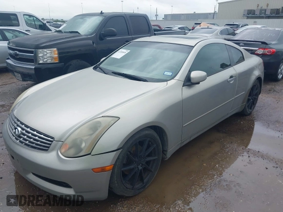 2004 Infiniti G35 Coupe w/Leather with VIN JNKCV54E14M812373, listed as a IAAI auction lot 42104848 with 168,769 mi miles. Bid and sale history available at carsss.com. Image 6.