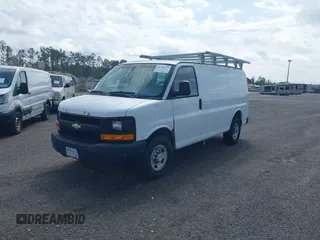 2013 Chevrolet Express Cargo with VIN 1GCWGFBA7D1110560, listed as a IAAI auction lot 41730234 with 185,291 mi miles and . Bid and sale history available at DreamBid. Image 2.