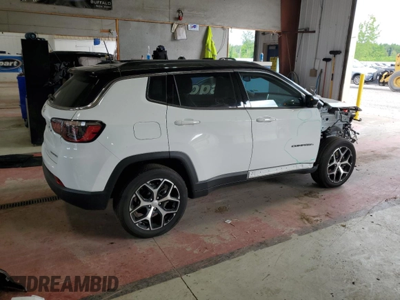 2024 Jeep Compass Limited с VIN 3C4NJDCN2RT176632, выставлен на аукционе Copart как лот 61791185 с пробегом 5 198 миль миль и Списание • Salvage title. История ставок и продаж доступна на DreamBid. Изображение 3.