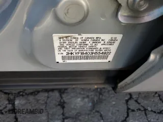 2003 Honda Pilot EX with VIN 2HKYF18403H554922, listed as a Copart auction lot 47303685 with 186,879 mi miles and Salvage Title. Bid and sale history available at DreamBid. Image 14.