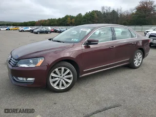 2012 Volkswagen Passat SEL with VIN 1VWCP7A3XCC100813, listed as a Copart auction lot 70373204 with 101,029 mi miles and Salvage Title. Bid and sale history available at carsss.com. Image 1.