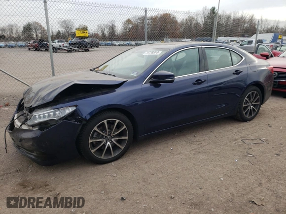 2017 Acura TLX V6 w/Technology Pkg with VIN 19UUB3F5XHA003124, listed as a Copart auction lot 79726844 with 68,278 mi miles and Salvage Title. Bid and sale history available at carsss.com. Image 1.