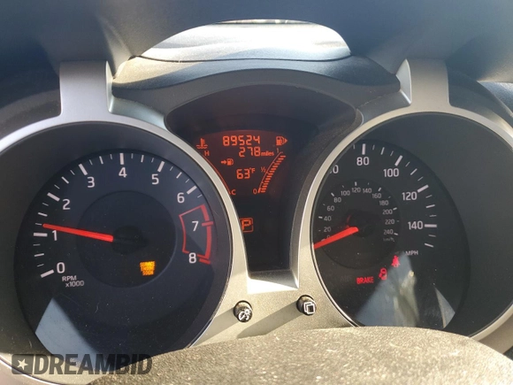 2012 Nissan Juke SL with VIN JN8AF5MR7CT103691, listed as a Copart auction lot 80170394 with 89,524 mi miles and Salvage Title. Bid and sale history available at carsss.com. Image 9.