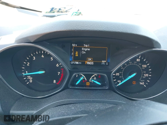 2017 Ford Escape Titanium with VIN 1FMCU9J96HUE21191, listed as a IAAI auction lot 42006013 with 71,786 mi miles. Bid and sale history available at carsss.com. Image 7.