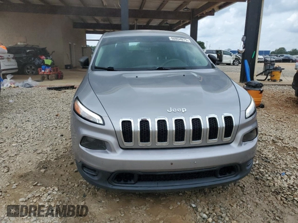 2016 Jeep Cherokee Sport with VIN 1C4PJLAB0GW106601, listed as a Copart auction lot 60854675 with 58,557 mi miles and Salvage title. Bid and sale history available at DreamBid. Image 5.