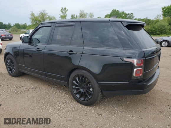 2019 Land Rover Range Rover HSE z VIN SALGS2SV5KA533139, wystawiony jako Copart lot #59111925 z przebiegiem 49 240 mil mil oraz Szkoda całkowita • Salvage title. Historia ofert i sprzedaży dostępna na DreamBid. Obrazek 2.