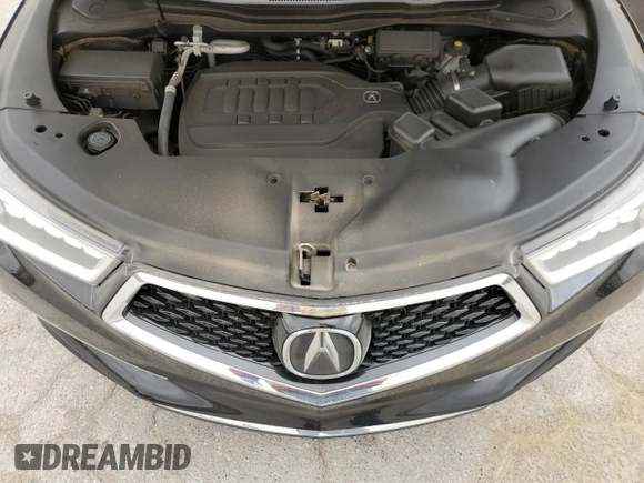 2020 Acura MDX w/Technology Pkg with VIN 5J8YD3H57LL004561, listed as a Copart auction lot 49437885 with 43,334 mi miles and Salvage Title. Bid and sale history available at carsss.com. Image 12.