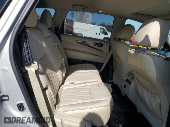 2015 Infiniti QX60 with VIN 5N1AL0MM0FC515754, listed as a Copart auction lot 48455105 with 95,431 mi miles and Salvage title. Bid and sale history available at DreamBid. Image 11.