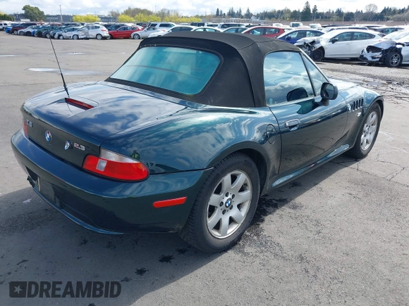 2000 BMW Z3 2.5L with VIN WBACH934XYLF89755, listed as a IAAI auction lot 41957754 with 59,727 mi miles. Bid and sale history available at carsss.com. Image 4.