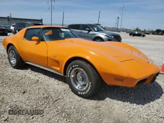 1977 Chevrolet Corvette with VIN 1Z37X7S446784, listed as a Copart auction lot 54176595 with 53,535 mi miles and Clean title. Bid and sale history available at DreamBid. Image 4.
