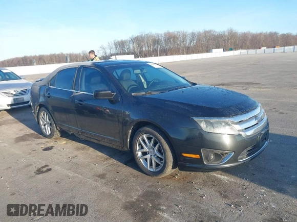 2010 Ford Fusion SEL with VIN 3FAHP0JA5AR174143, listed as a IAAI auction lot 41849295 with 165,544 mi miles. Bid and sale history available at carsss.com. Image 1.