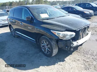 2014 Infiniti QX60 z VIN 5N1AL0MN1EC502423, wystawiony jako IAAI lot #41771948 z przebiegiem 157 390 mil mil oraz . Historia ofert i sprzedaży dostępna na DreamBid. Obrazek 1.