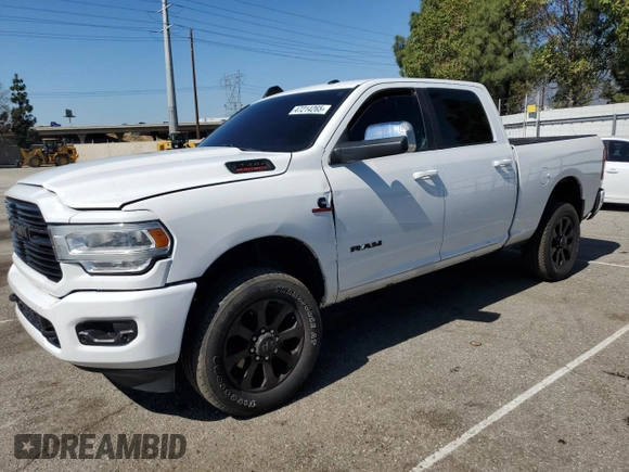 2021 Ram 2500 Big Horn with VIN 3C6UR5DL5MG633465, listed as a Copart auction lot 47214265 with 73,636 mi miles and Salvage Title. Bid and sale history available at carsss.com. Image 1.