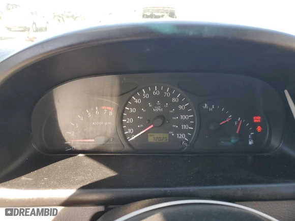 2002 Kia Rio with VIN KNADC123X26125297, listed as a Copart auction lot 74368764 with 72,025 mi miles and Salvage Title. Bid and sale history available at carsss.com. Image 9.