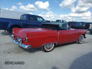 1955 Ford Thunderbird with VIN P5FH132340, listed as a Copart auction lot 77734424 with 96,568 mi miles and Salvage Title. Bid and sale history available at DreamBid. Image 3.