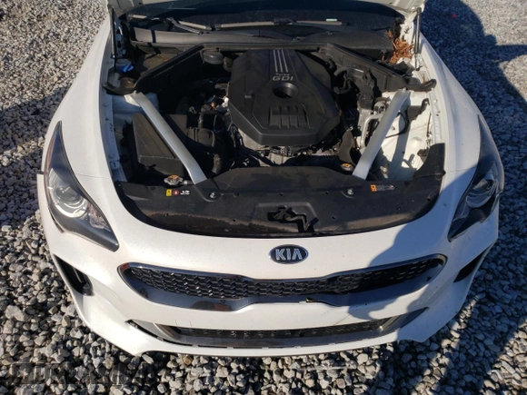 2020 Kia Stinger GT-Line with VIN KNAE15LA2L6078525, listed as a Copart auction lot 81990594 with 75,546 mi miles and Salvage Title. Bid and sale history available at carsss.com. Image 11.