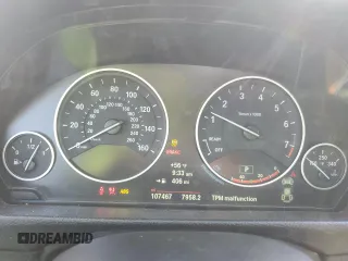 2014 BMW 3 Series 328i with VIN WBA3C1C56EK107662, listed as a Copart auction lot 49327345 with 107,467 mi miles and Salvage Title. Bid and sale history available at carsss.com. Image 9.