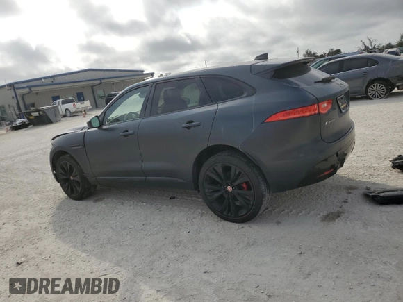 2020 Jaguar F-Pace S with VIN SADCM2FV3LA658852, listed as a Copart auction lot 44826025 with 25,574 mi miles and Salvage title. Bid and sale history available at DreamBid. Image 2.