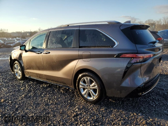 2023 Toyota Sienna Platinum with VIN 5TDESKFC7PS090512, listed as a Copart auction lot 85953464 with 24,825 mi miles and Salvage Title. Bid and sale history available at DreamBid. Image 2.