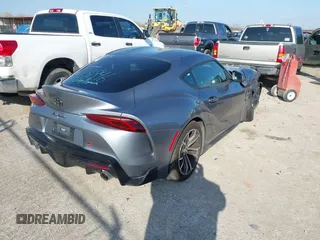 2021 Toyota GR Supra 2.0 with VIN WZ1DB2C01MW041227, listed as a IAAI auction lot 41011310 with 17,840 mi miles. Bid and sale history available at carsss.com. Image 4.